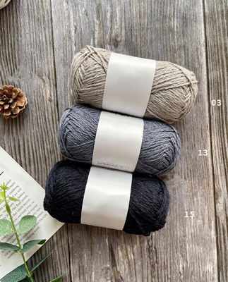 Cotton Blended Linen Tape Yarn Wear Resistant For Hand Knitting